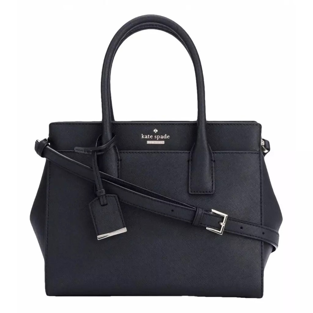 Kate Spade Black Leather Satchel like new